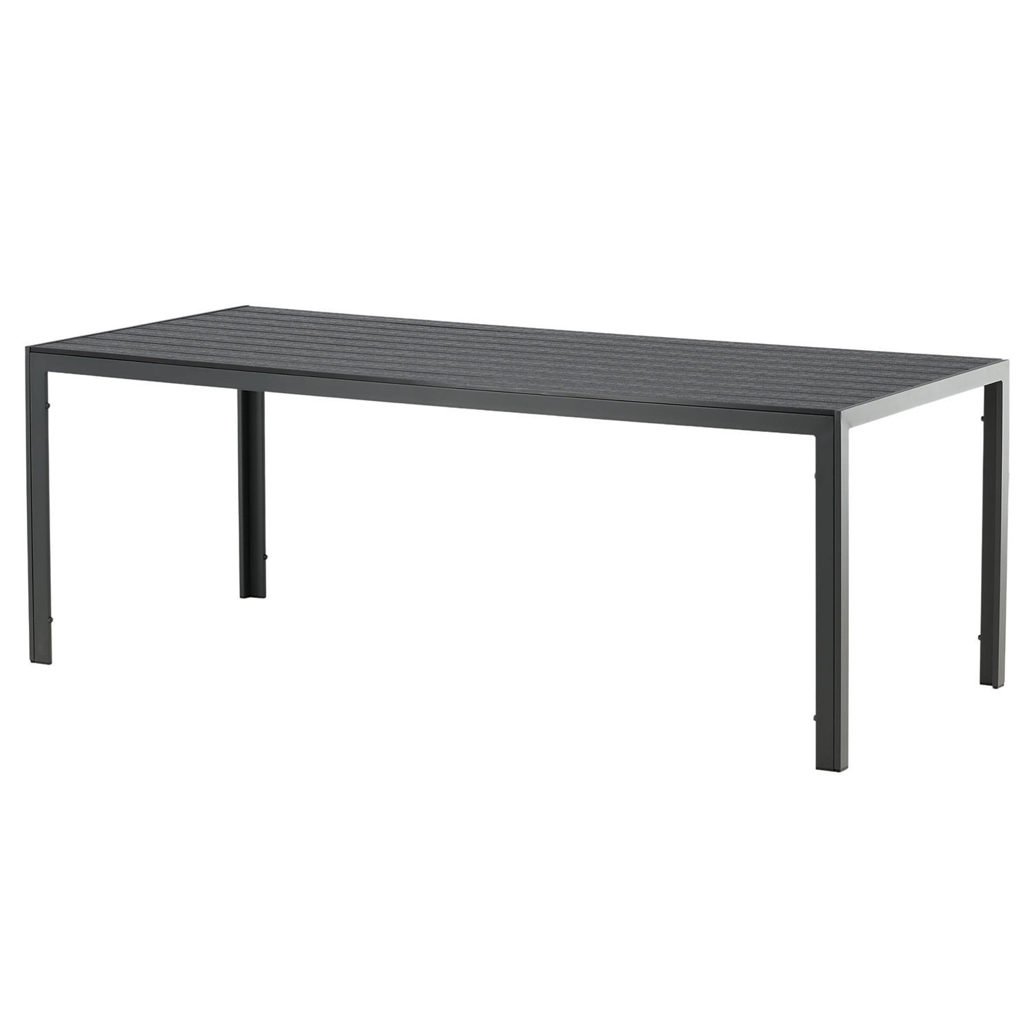 GARTENTISCH - Schwarz, Kunststoff (205/90/74cm) - home24