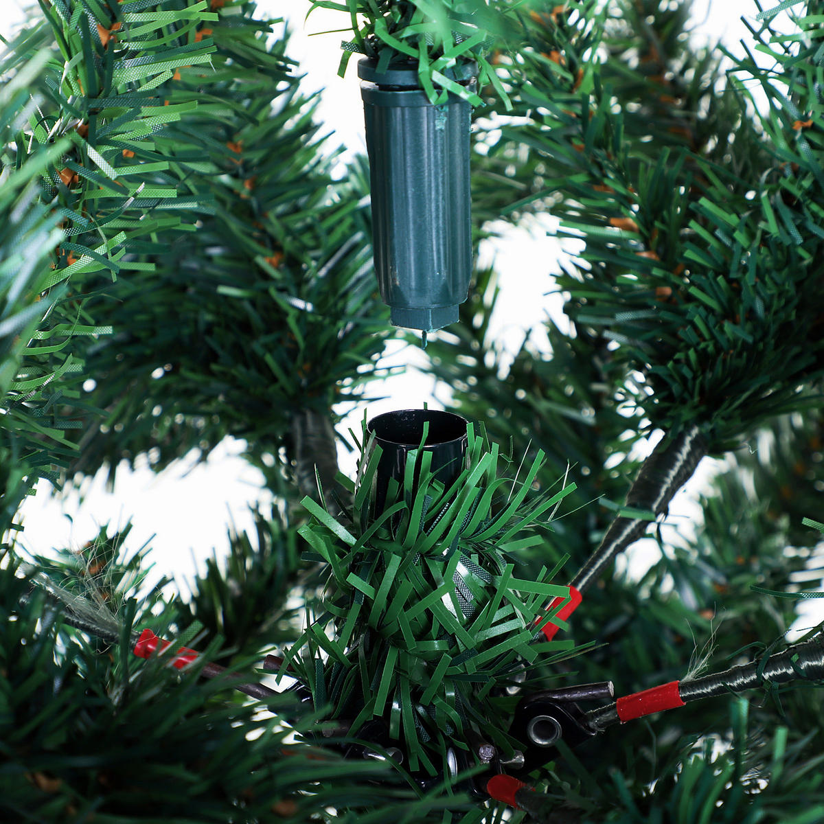 WEIHNACHTSBAUM, 180 cm, PVC, Metall, Grün - Grün, Kunststoff (180cm) - HOMCOM