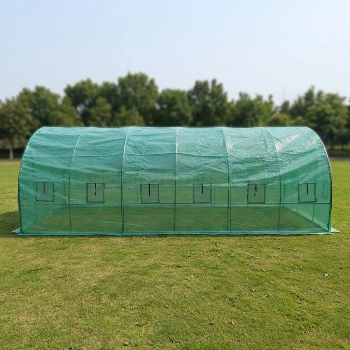 FOLIENTUNNEL Verna 3 x 6 m - Grün, Kunststoff (300/200/600cm) - EDENIA