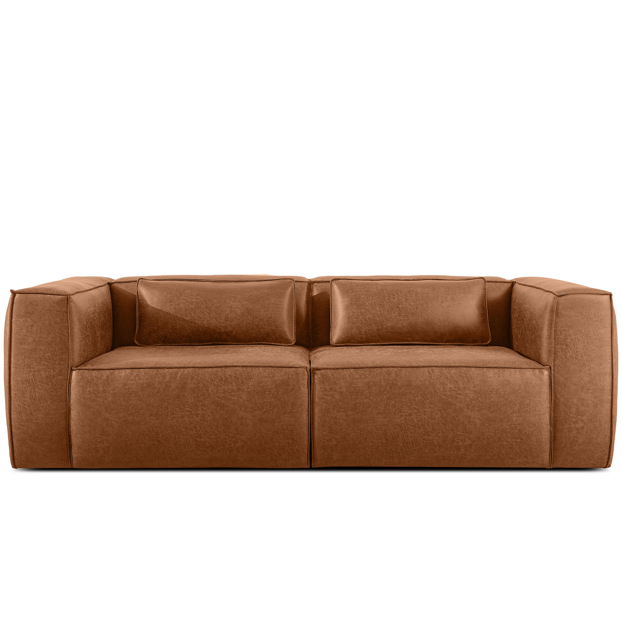 3-SITZER SOFA FEROX, Rot - Rot, Holz/Holzwerkstoff (240/73/96cm) - KONSIMO®
