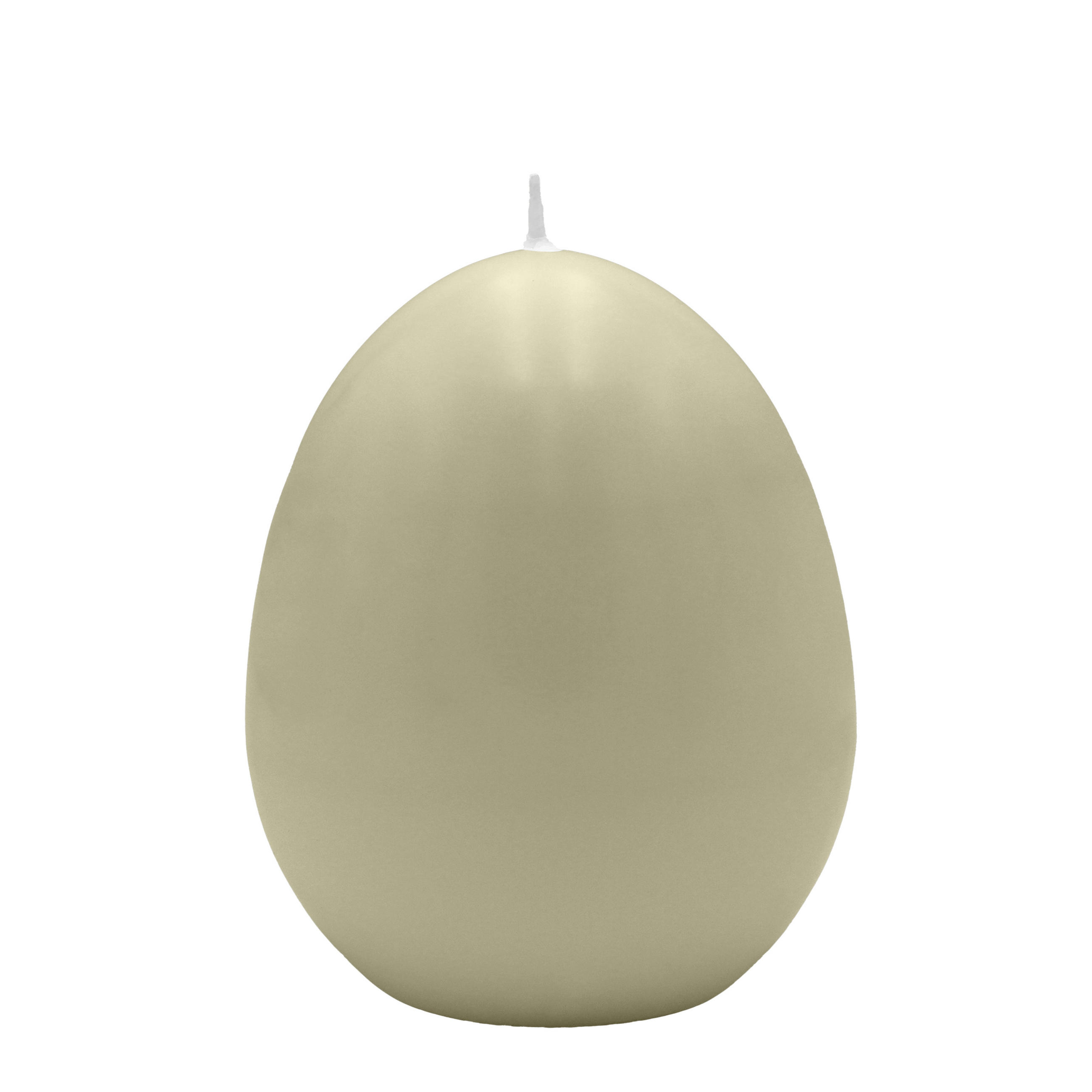 EIKERZEN Maxi, Straußenei Antik Grün 140 x Ø 100 mm, 6 Stück - Salbeigrün, Paraffin (10/14/14cm) - Kopschitz Kerzen