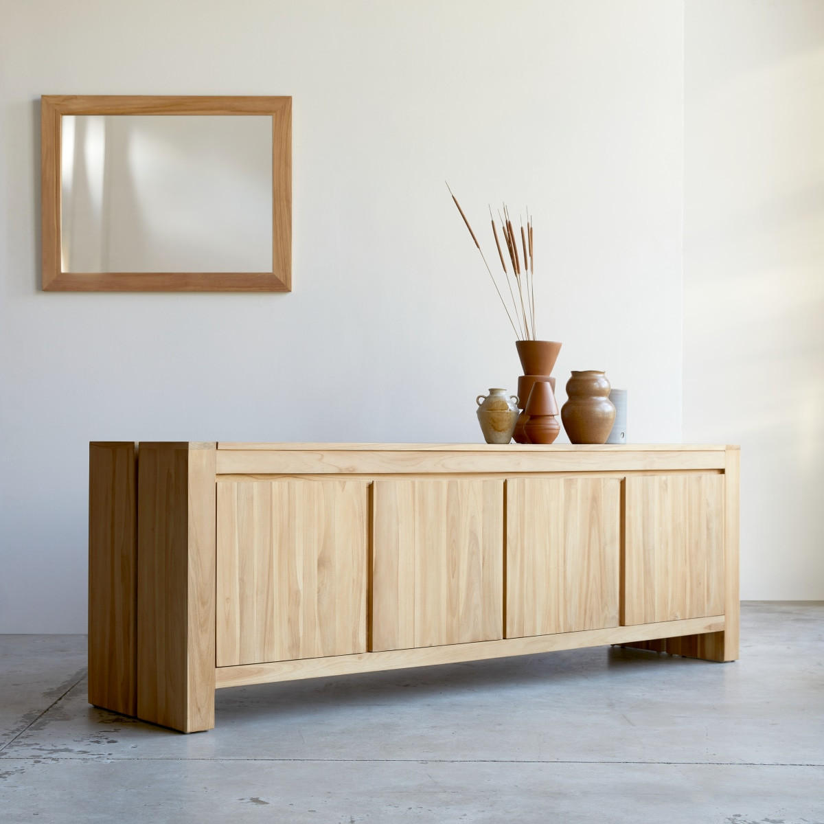 SIDEBOARD Eden Natur aus Teak - Naturfarben, Holz (210/70/50cm) - Tikamoon