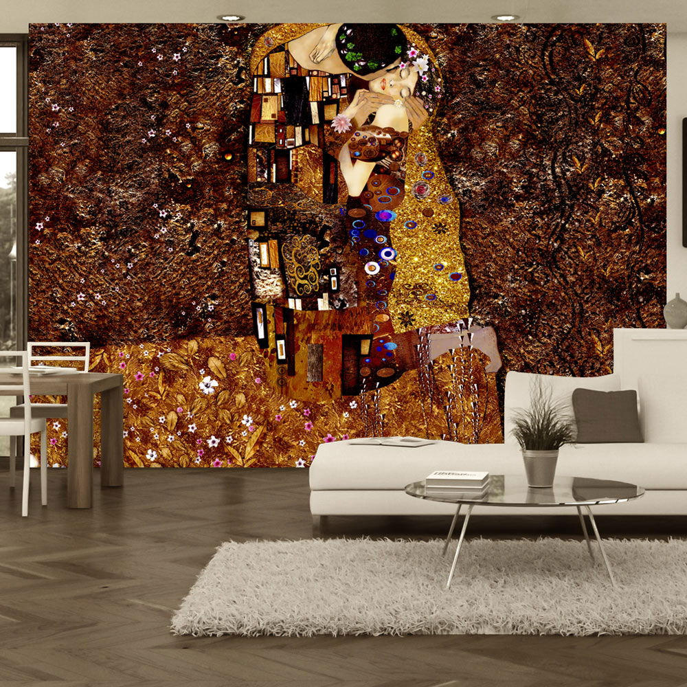 VLIESTAPETE Braun 250/175 cm - Goldfarben/Braun, Textil (250/1cm) - KUNSTLOFT
