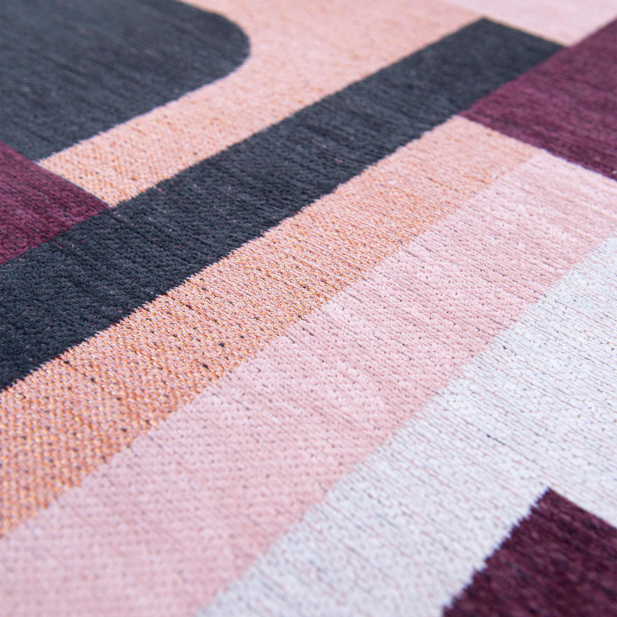 TEPPICH In-/Outdoor Flachgewebe PINK ROCK 80 x 250 cm - Pink, Textil (80/250cm) - Novatrend
