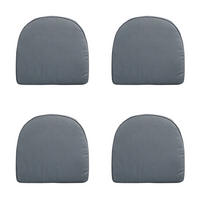 SITZKISSEN YORK Rippe 48/48 cm 4er-Set - Grau, Textil (48/5/48cm) - Madison