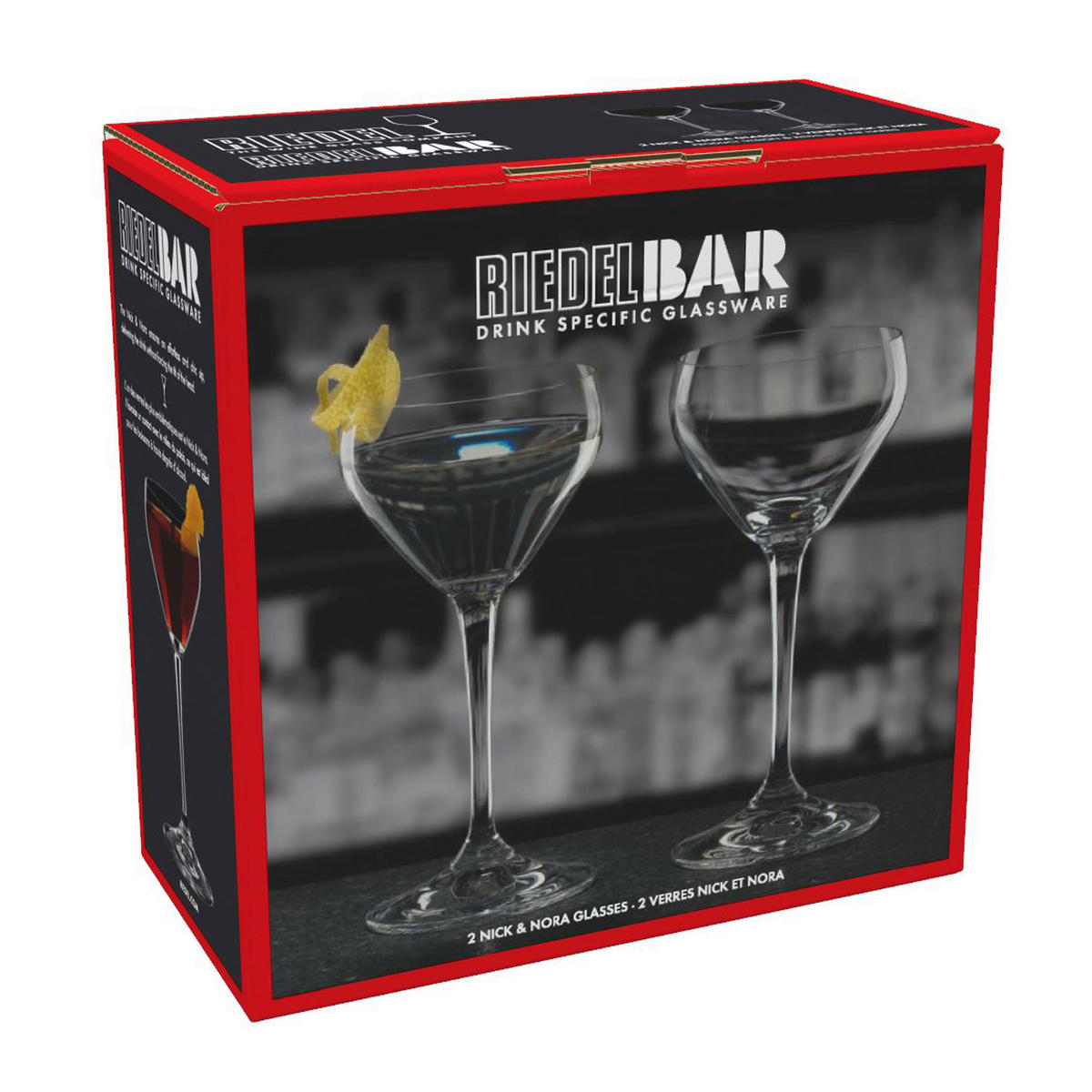 COCKTAILGLAS Drink Specific Glassware Nick & Nora, 2er Set, Hochwertiges Glas, 140 ml - Transparent, Glas (0.14L) - Riedel