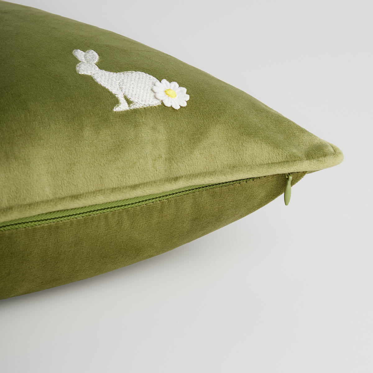 KISSENBEZUG Hopspring - Grün, Textil (45/45cm) - home&you