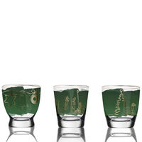 WINDLICHT 3er Set Christmas Classic, Glas, Bunt - Multicolor, Glas (7/10.5/7cm) - Goebel