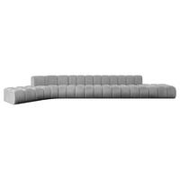 ECKSOFA modulares Sofa Solven-L3 - 562x174x70 cm Grau - Hellgrau, Holzwerkstoff/Textil (562/174cm) - ALTDECOR