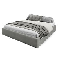 POLSTERBETT 180x200cm Bett mit Stauraum Lattenrost Grau - Grau, Holz/Holzwerkstoff (180/200cm) - Muralo