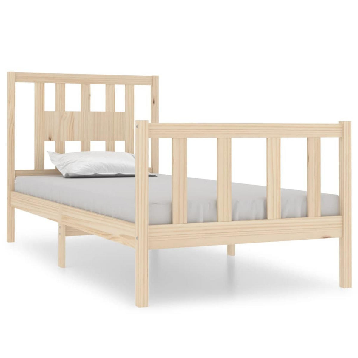 BETT Naylor 100/195.5 cm - Braun, Holz (100/190cm) - Nettlife