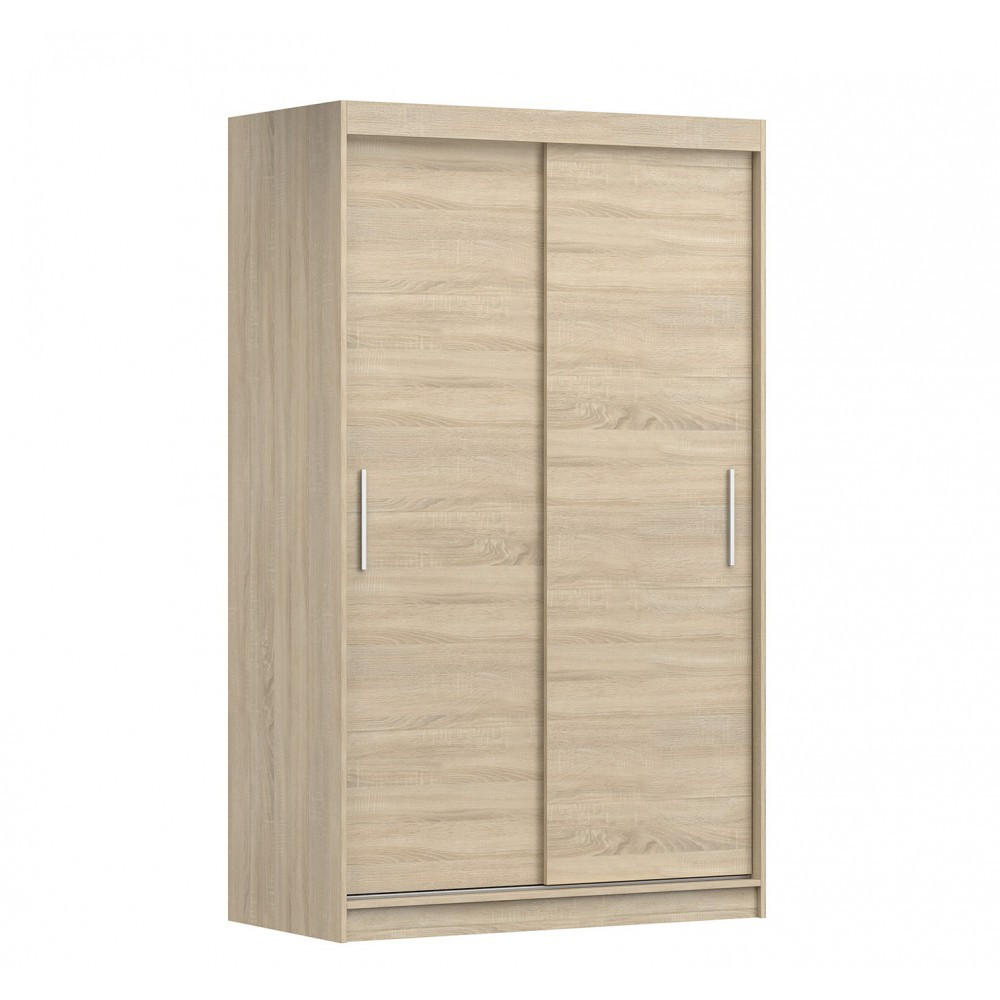SCHWEBETÜRENSCHRANK Neomi 04 ohne Spiegel Sonoma Eiche, Sonoma Eiche 120 cm - Alufarben/Sonoma Eiche, Holzwerkstoff/Kunststoff (120/200/61cm) - imoebel24