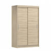 SCHWEBETÜRENSCHRANK Neomi 04 ohne Spiegel Sonoma Eiche, Sonoma Eiche 120 cm - Alufarben/Sonoma Eiche, Holzwerkstoff/Kunststoff (120/200/61cm) - imoebel24