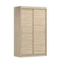 SCHWEBETÜRENSCHRANK Neomi 04 ohne Spiegel Sonoma Eiche, Sonoma Eiche 120 cm - Alufarben/Sonoma Eiche, Holzwerkstoff/Kunststoff (120/200/61cm) - imoebel24