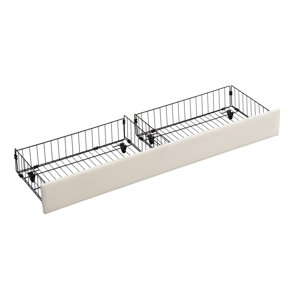 POLSTERBETT 180x200 Samt Lattenrost Stauraum Schubladen Beige - Beige, Textil (180/200cm) - FLIEKS