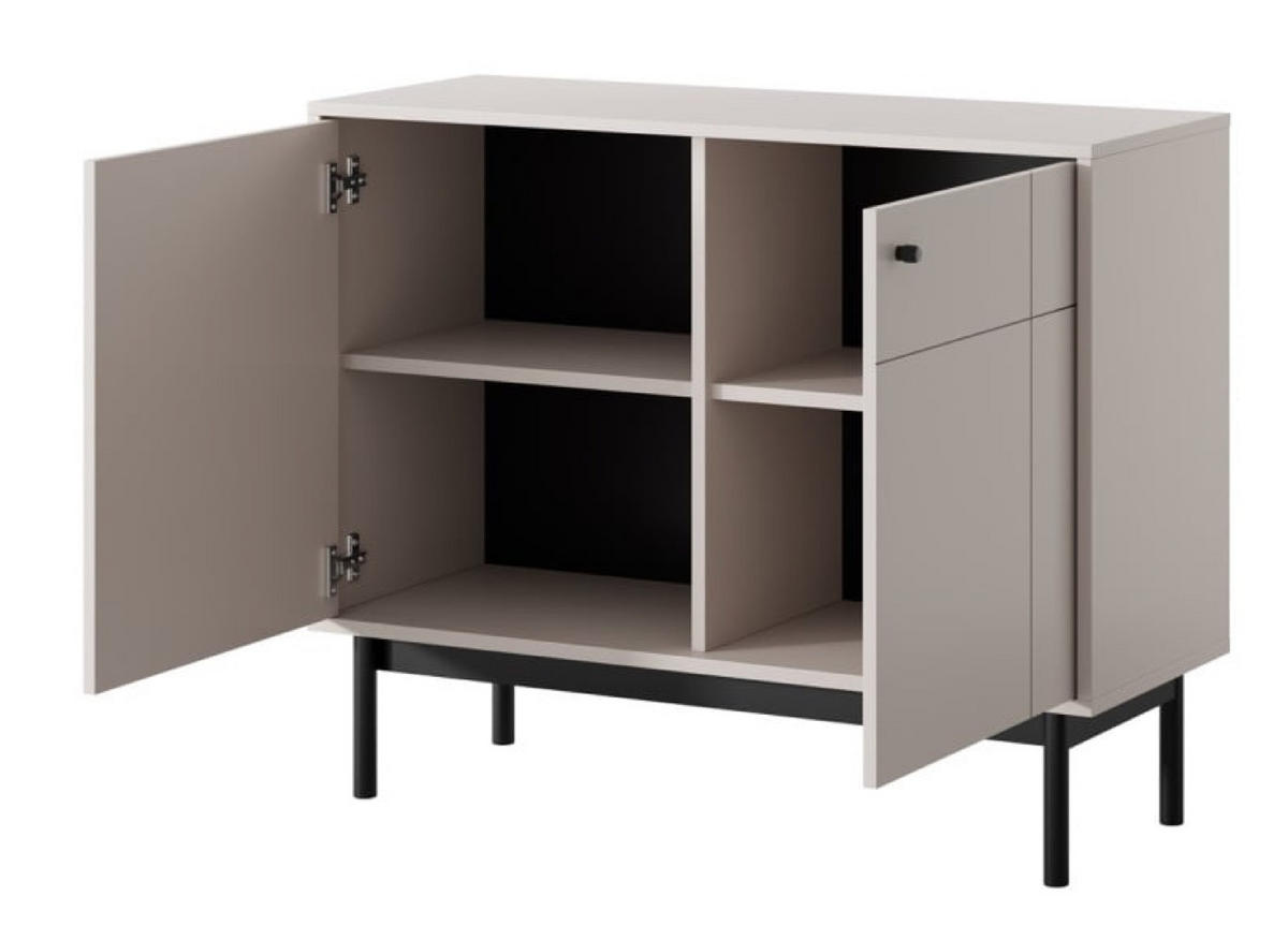 SIDEBOARD Kaschmir K104 Japandi Stil - Beige, Holzwerkstoff (103.4/83.5/39cm) - Sepro Meble