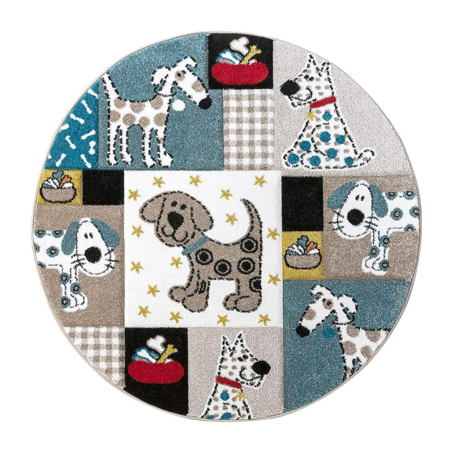 KINDERTEPPICH 160/160 cm Rest Cosmo 339 - Blau, Kunststoff (160/160cm)
