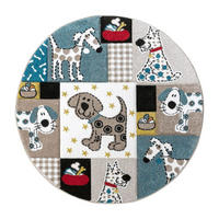 KINDERTEPPICH 120/120 cm Rest Cosmo 339 - Blau, Kunststoff (120/120cm)