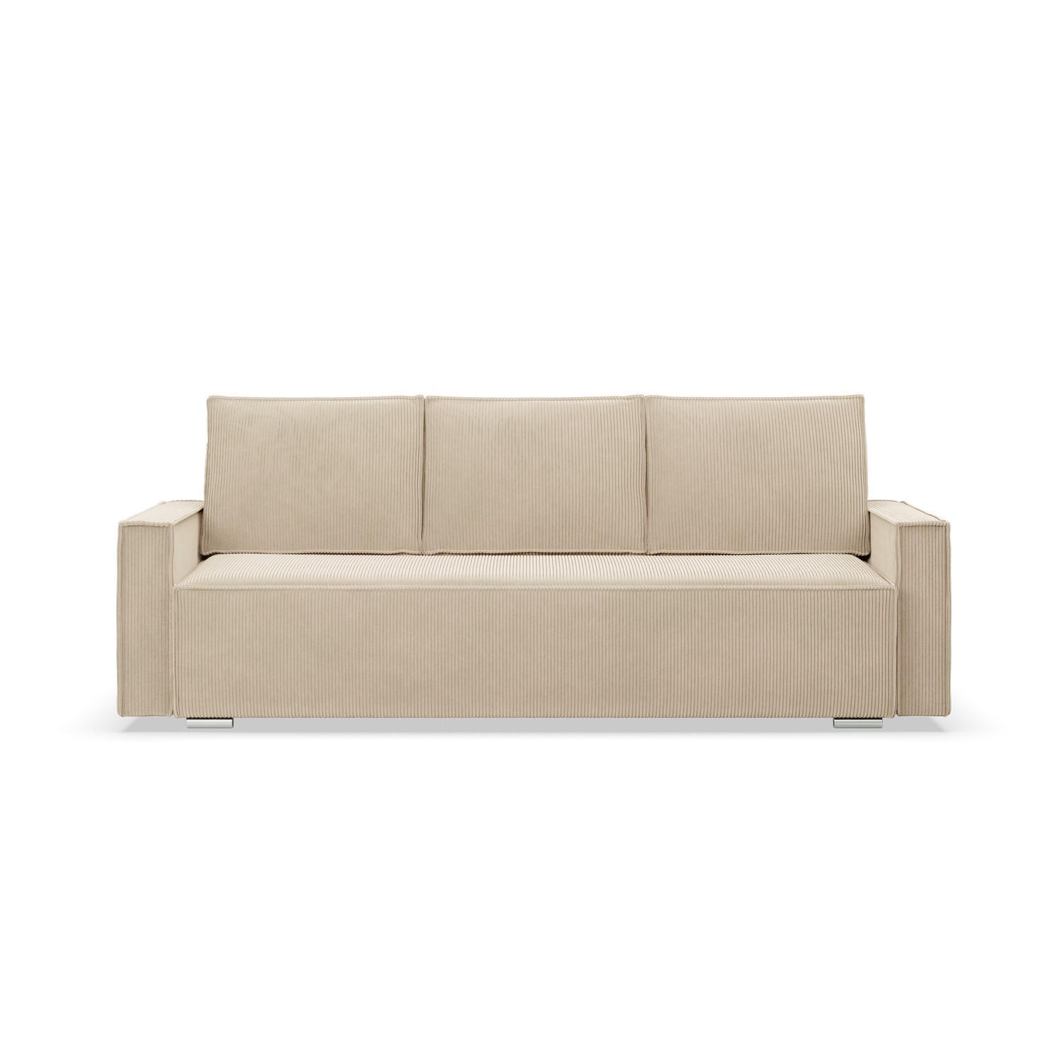 SOFA 3-SITZER MIT SCHLAFFUNKTION NOTO Beige - Beige, Textil (95/92/220cm) - Mebligo