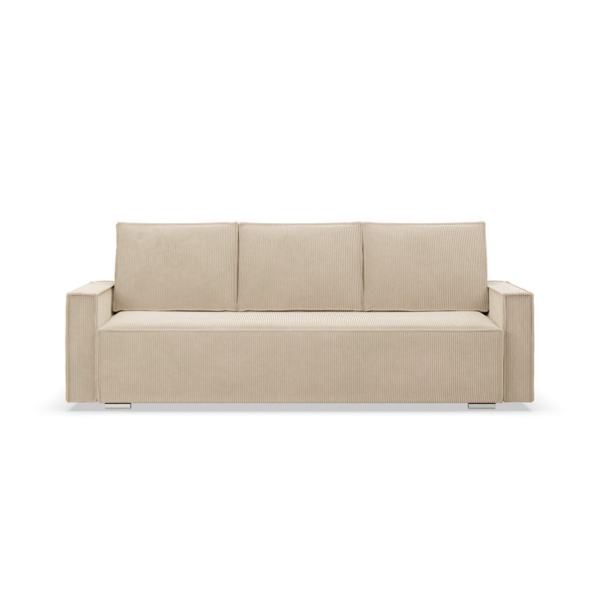 SOFA 3-SITZER MIT SCHLAFFUNKTION NOTO Beige - Beige, Textil (95/92/220cm) - Mebligo
