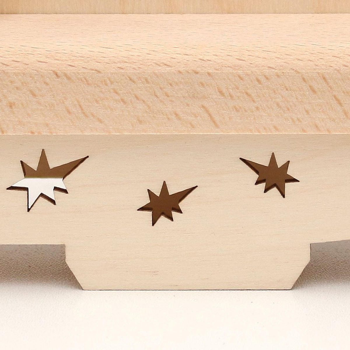 SCHWIBBOGEN Weihnachtsmann 7-flammig - Multicolor, Holz (0.1/1/0.1cm) - Dekoteam24