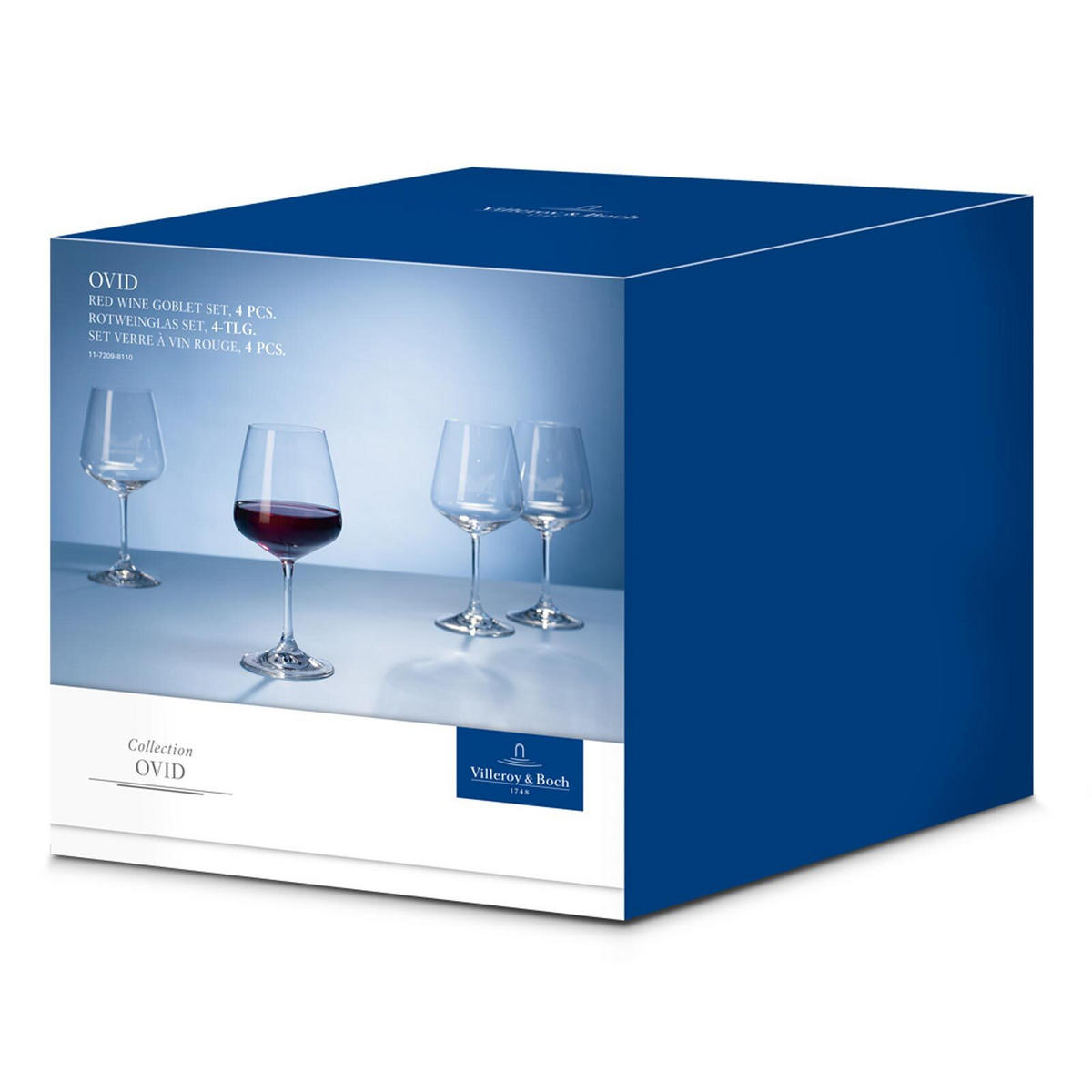 ROTWEINGLÄSER Ovid transparent 590 ml 4er Set - Transparent, Glas (0.59L) - Villeroy & Boch