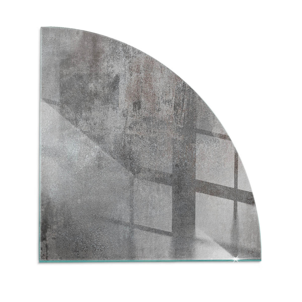 GLASPLATTE für Kamin 100x100 cm Grau - Grau, Glas (100/100/0.4cm) - ArtPrintCave