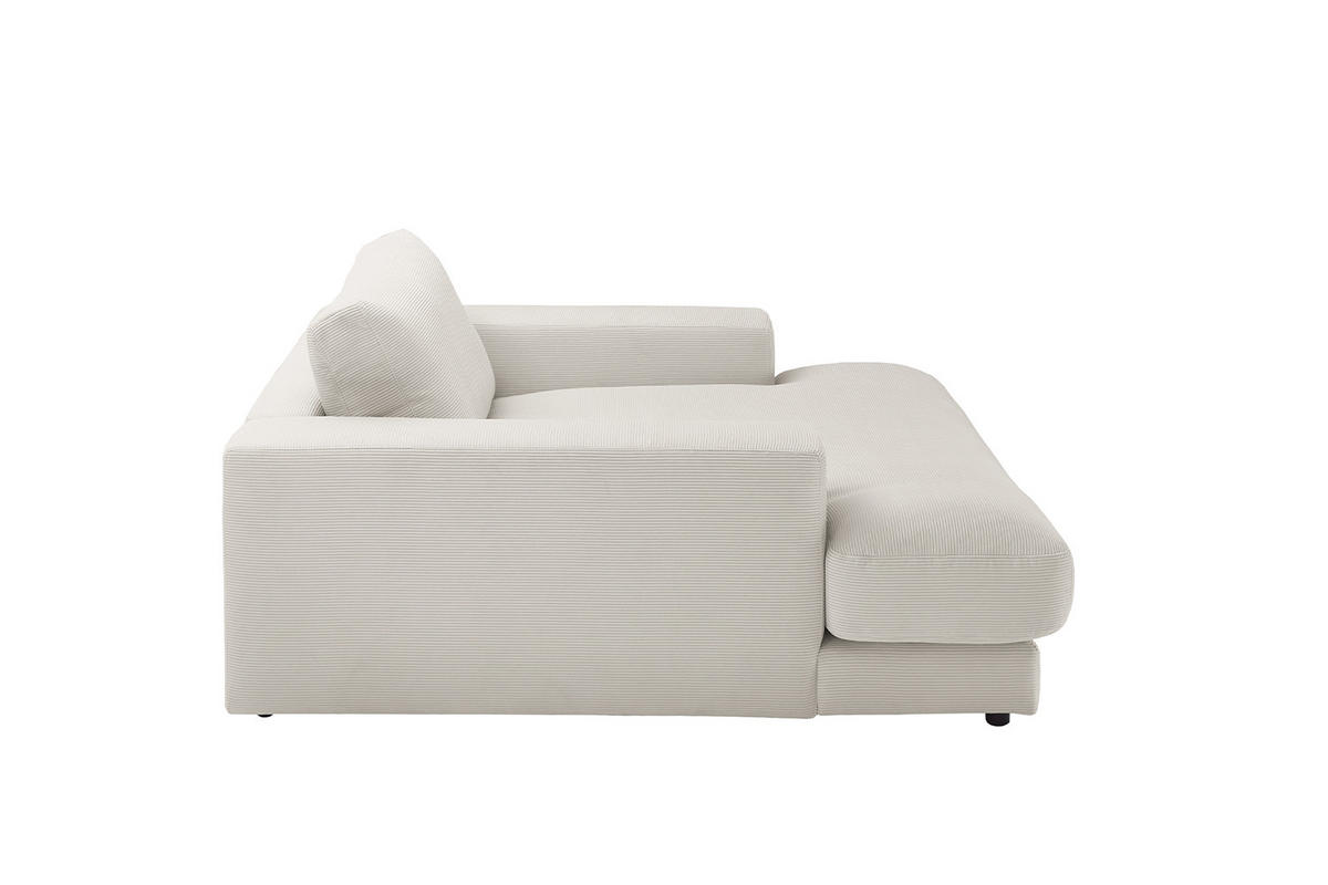 LONGSEAT MADELINE Silber Cord - Silberfarben/Schwarz, Kunststoff/Textil (150/86/170cm) - KAWOLA