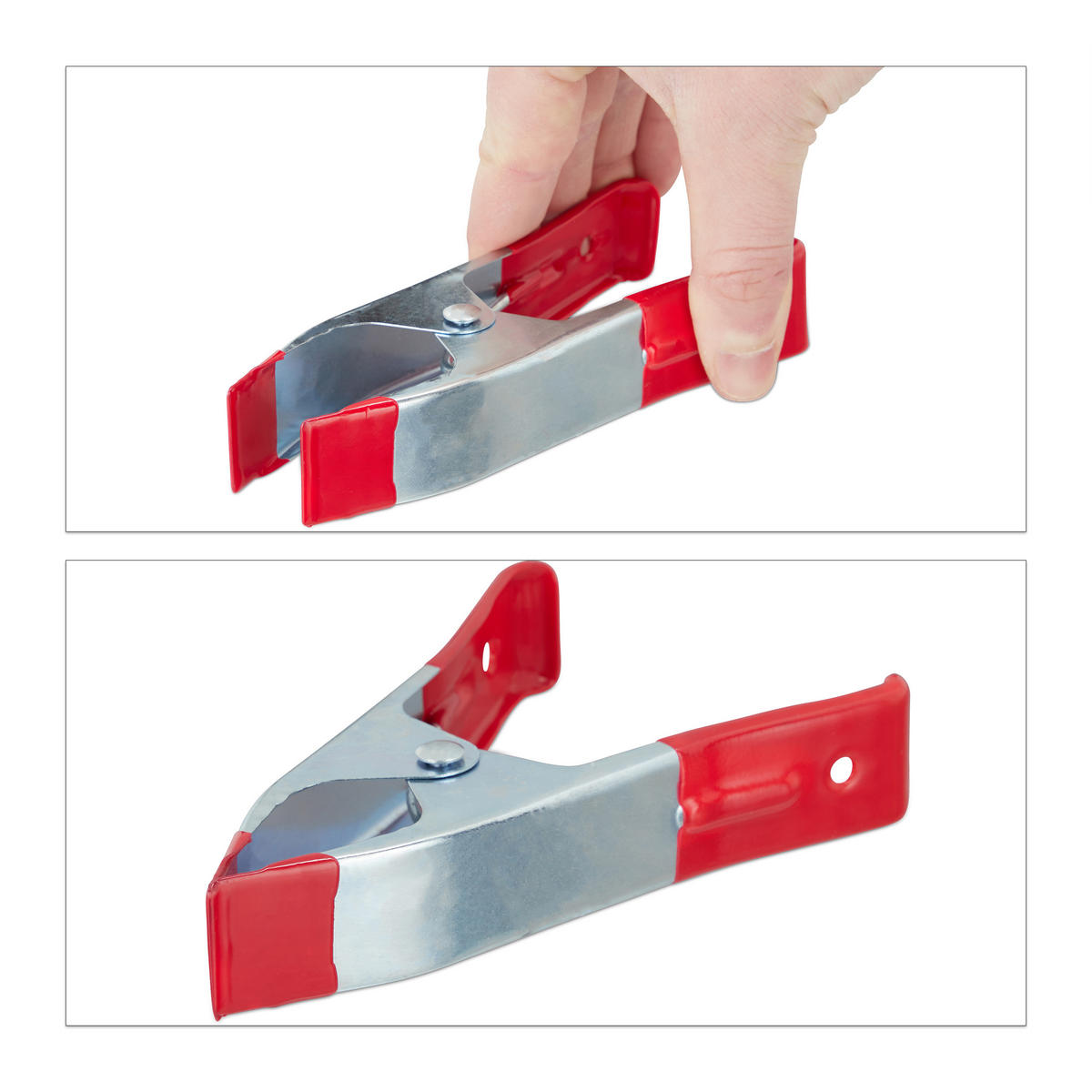 KLEMMZWINGEN - Multicolor, Kunststoff/Metall (3/9.5/14.5cm) - Relaxdays