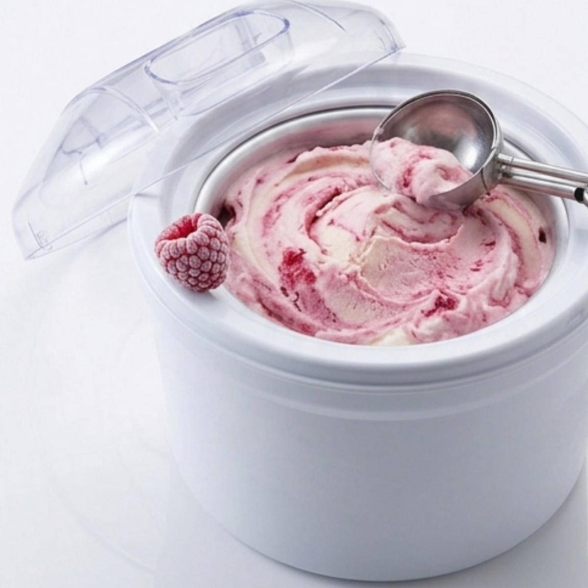 EISMASCHINE Perfect Mix Weiß 1,2 L 4in1 - Weiß, Kunststoff (20/22/20cm) - Mia