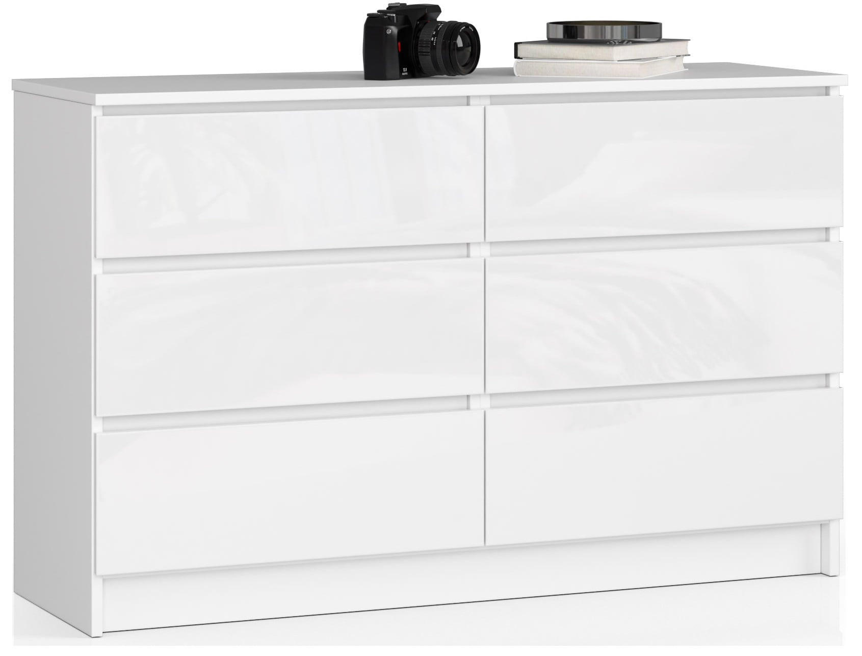 RAUMHIRSCH FURNITURE KOMODA Bílá, bílá lesklá 77/120/40