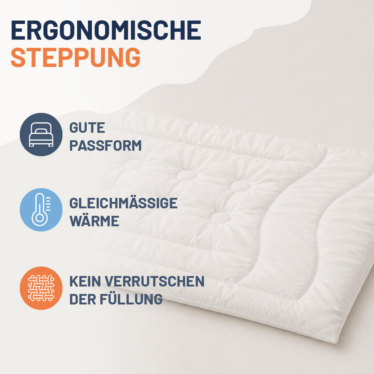 STEPPBETT Kamelhaar 200x200 cm Extra Leicht, Sommerdecke 100% Kamelflaumhaar - Weiß, Textil (200/200cm) - casimum