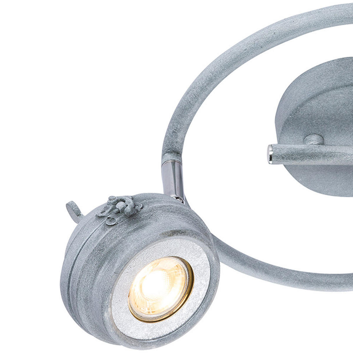 LED DECKENLEUCHTE Metall Grau Antik - Grau, Metall (34/34/16cm) - Globo Lighting