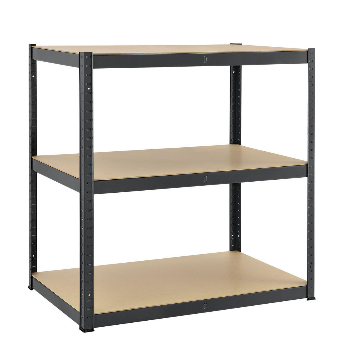 LAGERREGAL Basic grau 200x100x60 cm - Grau, Metall (100/200/60cm) - Juskys