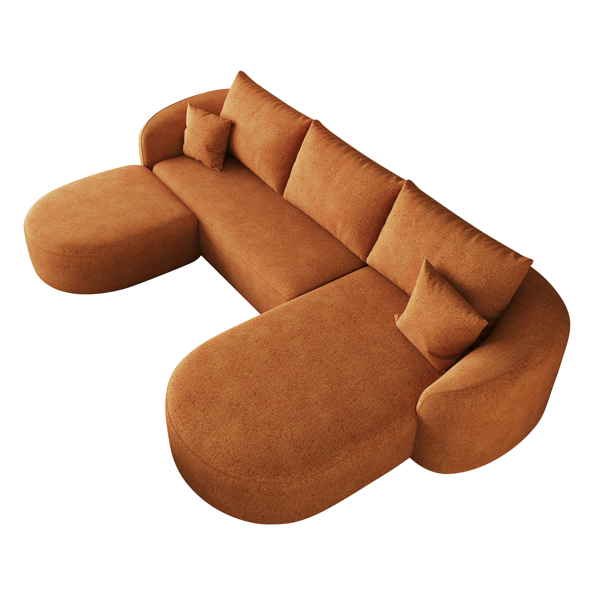 ComfortXL Wohnlandschaft Orange 336x85x168 cm