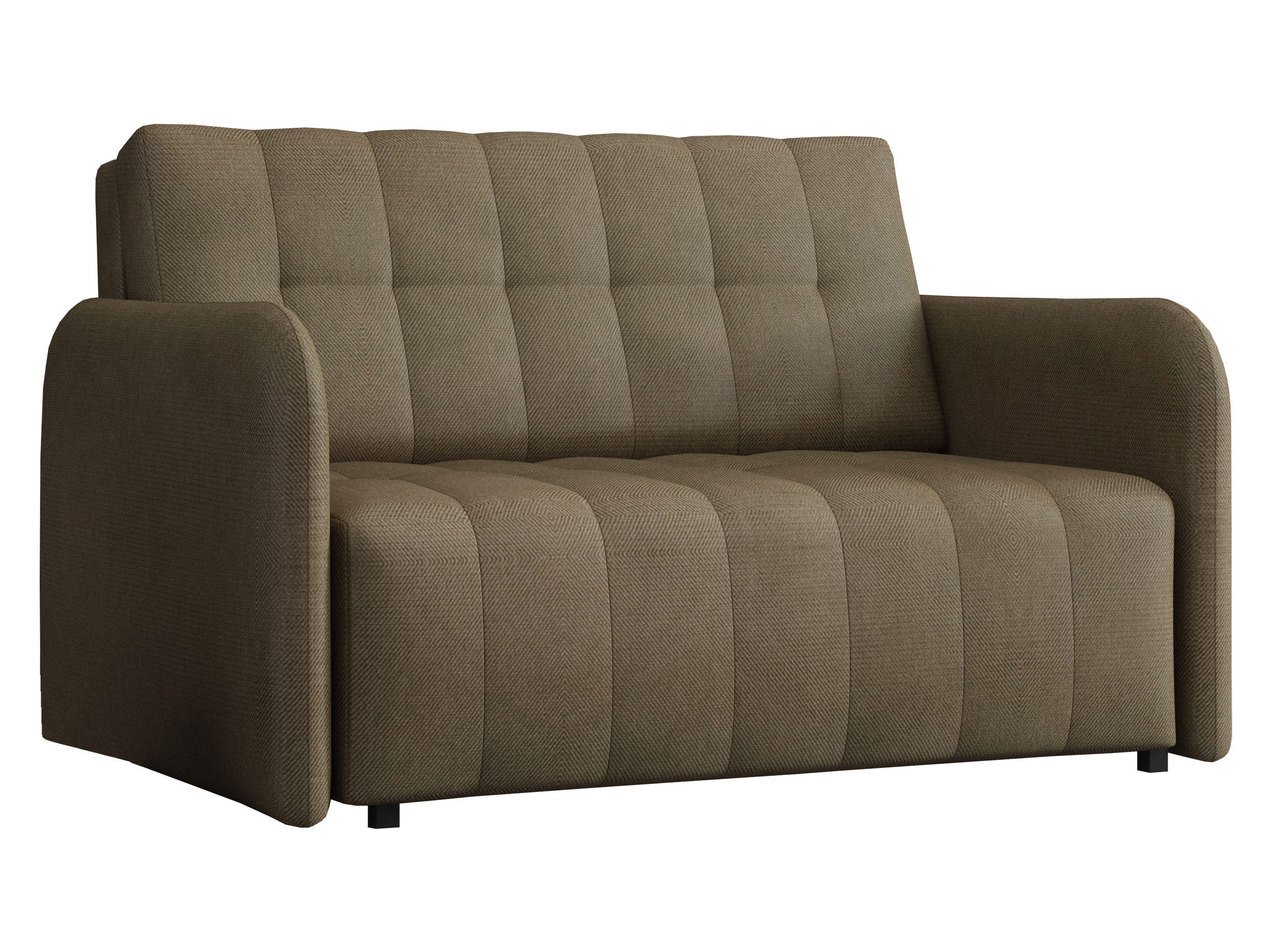 SCHLAFSOFA Viva Grand II - Hellbraun/Schwarz, Holz/Kunststoff (125/85/95cm) - MIRJAN24