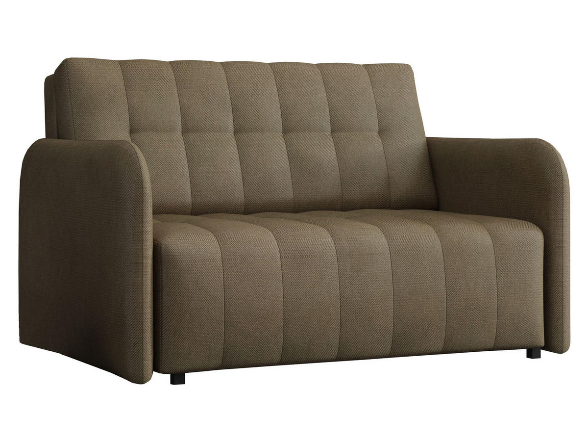 SCHLAFSOFA Viva Grand II - Hellbraun/Schwarz, Holz/Kunststoff (125/85/95cm) - MIRJAN24