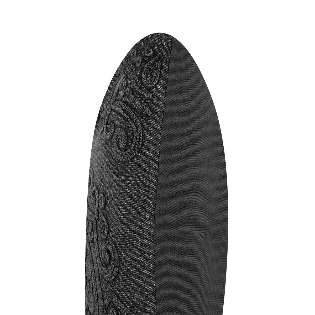 DEKOKISSEN 2er-Set Dunkelgrau 30/50 cm Veloor - Dunkelgrau, Naturmaterialen (30/50cm) - Beliani