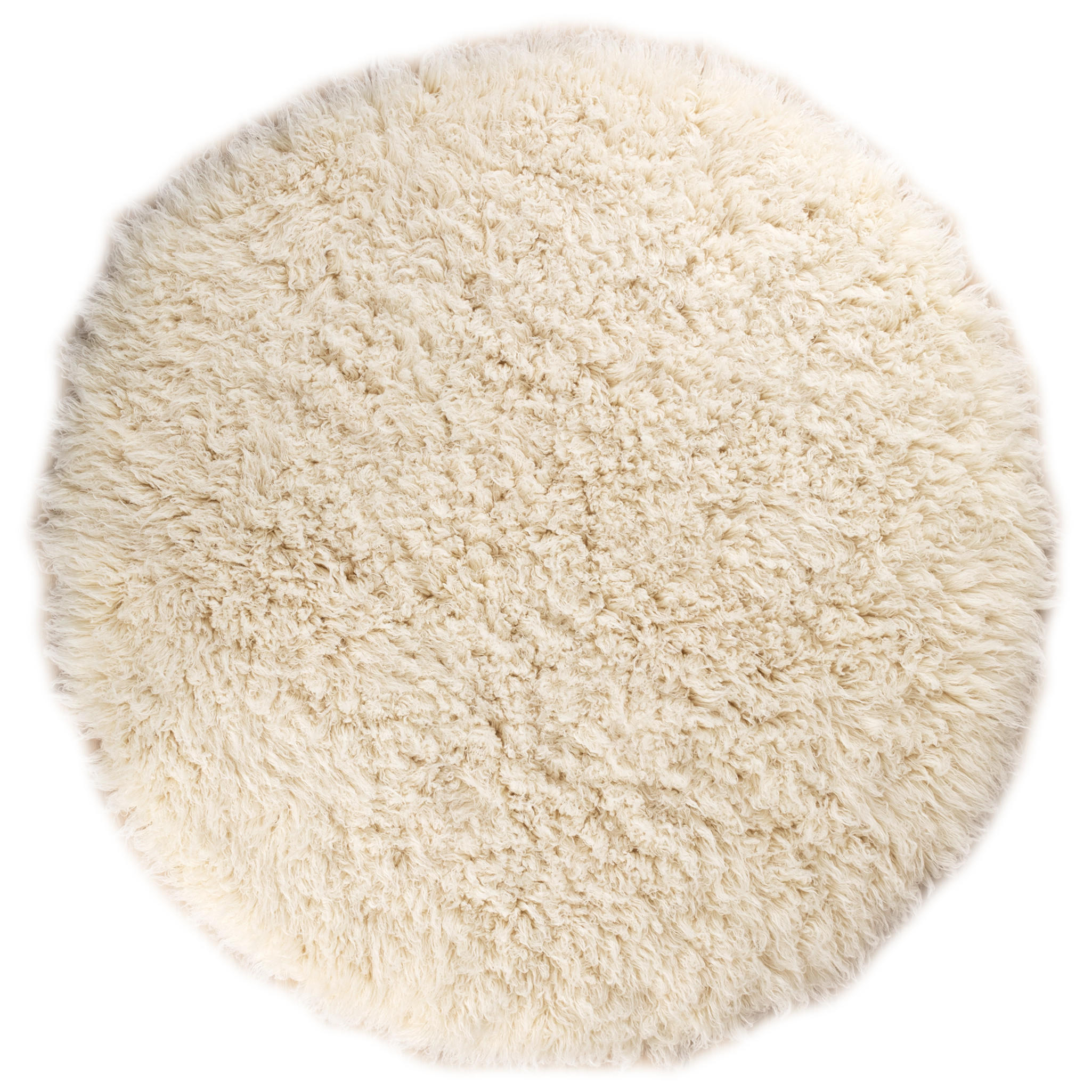 WOLLTEPPICH Rund Ø 110 cm Flokati 3000 - Naturfarben, Naturmaterialien (110/110cm) - Steffensmeier