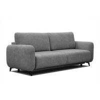 SOFA DRAKE 3-Sitzer mit Schlaffunktion, grau - Braun/Grau, Holz/Textil (232/90/107cm) - Courtois Laville