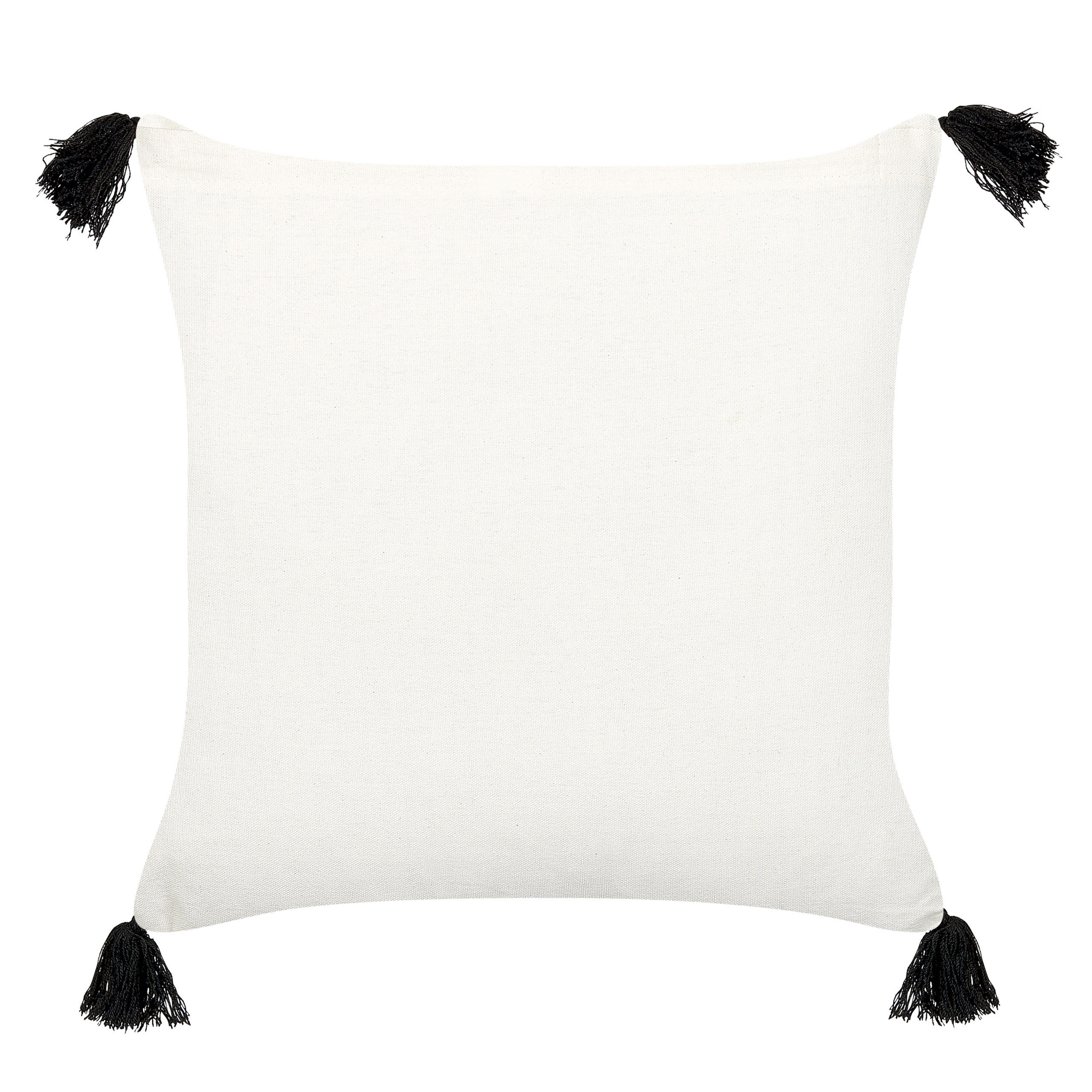 DEKOKISSEN Cremeweiß 45/45 cm Mays - Ecru, Naturmaterialen/Textil (45/45cm) - Beliani
