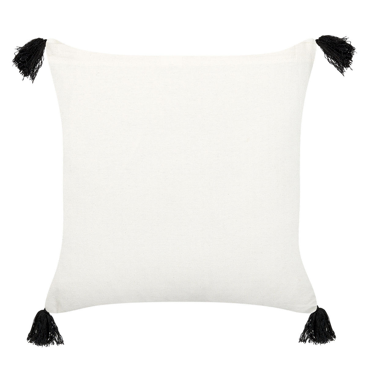 DEKOKISSEN 2er-Set Cremeweiß 45/45 cm Mays - Ecru, Naturmaterialen/Textil (45/45cm) - Beliani