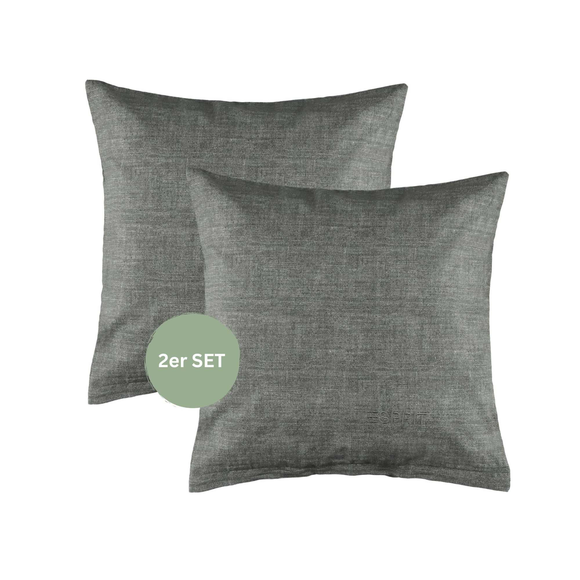 RENFORCÉ KISSENBEZÜGE HARP - Anthrazit, Textil (40/40cm) - Esprit