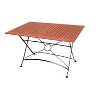 GARTENTISCH Inga rechteckig klappbar Rechteckig Klapptisch - Hellbraun, Holz (120/80/74cm) - DELUKE