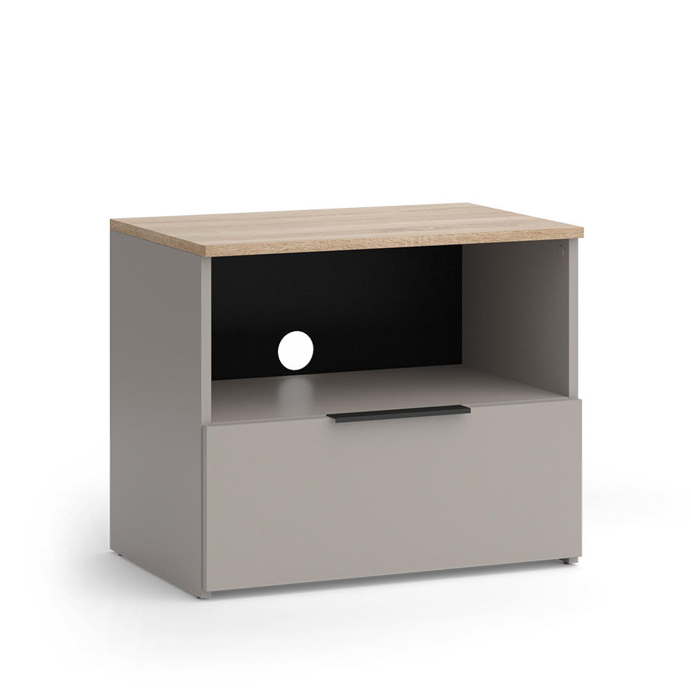 Vicco NÍZKÝ NÁBYTEK POD TELEVIZI Wido Greige 60 x 50 cm se zásuvkou