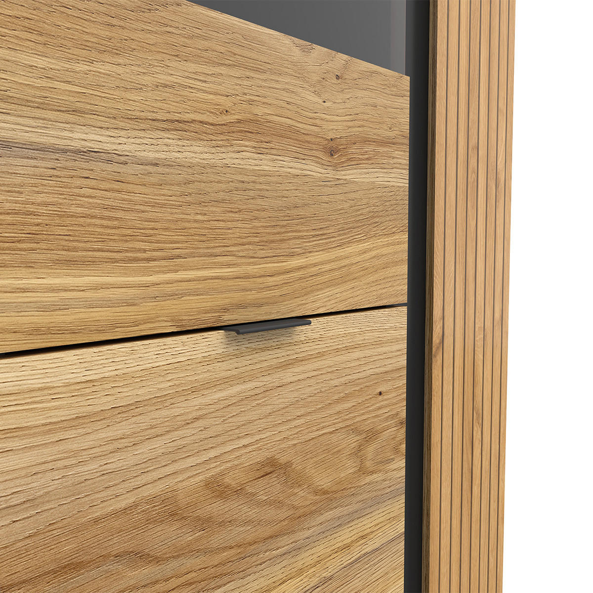 VITRÍNA Pia Dřevo - hnědá, kompozitní dřevo (70/196/39cm) - Petits-meubles