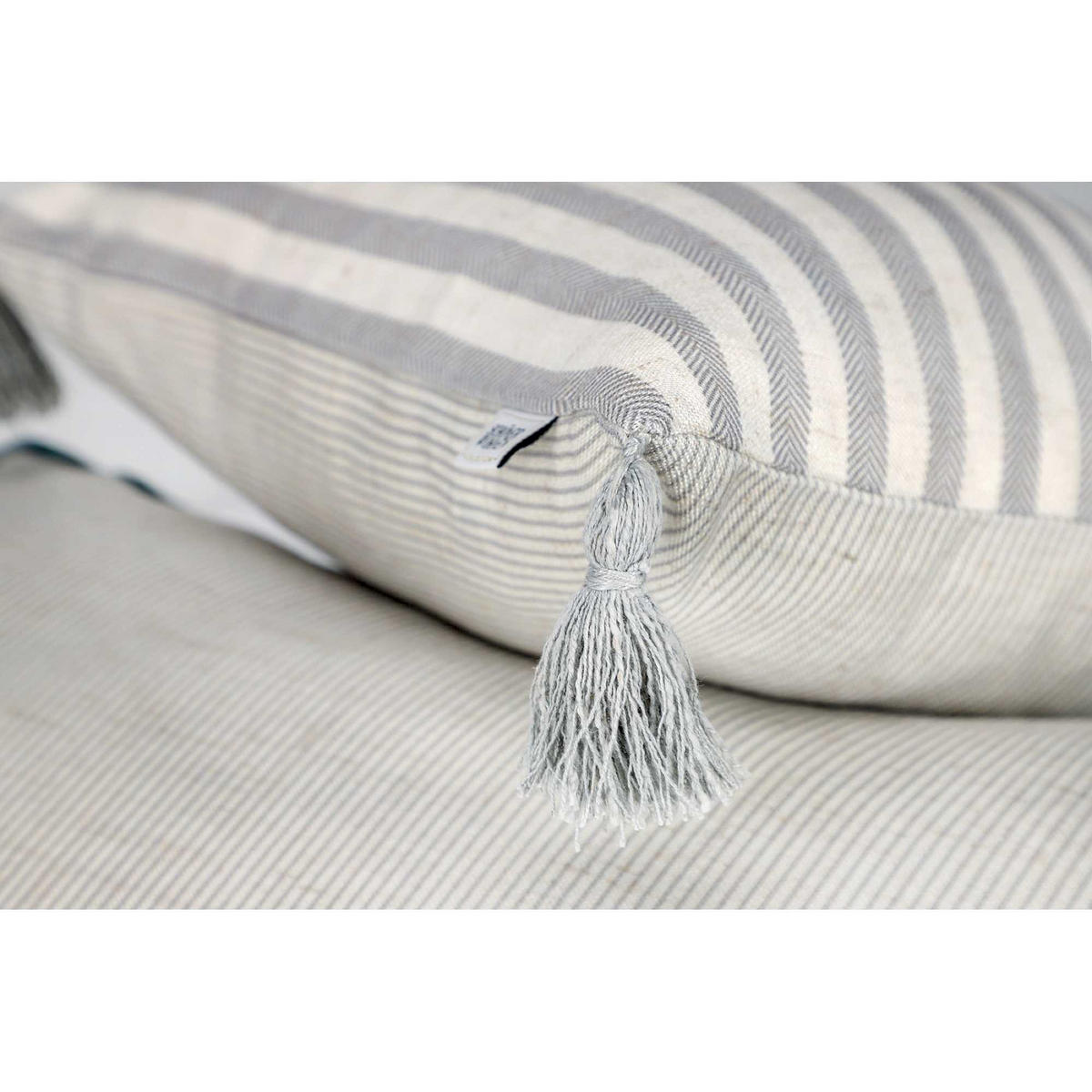 KISSENHÜLLE SW-Habit 38/38 cm  - Creme/Grau, Basics, Textil (38/38cm) - Esprit