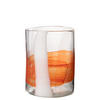 VASE IGGY - Glas - Multi - S - Ø 20 cm - Multicolor/Orange, Glas (20/27cm) - J-Line
