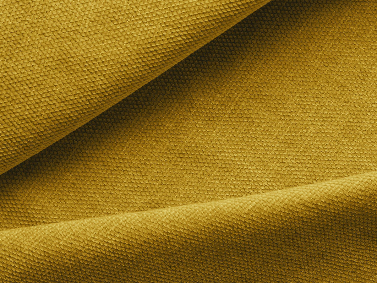 4-SITZER-SOFA Chenille Stoff Gelb - Currygelb/Gelb, Kunststoff/Textil (250/74/105cm) - Makamii