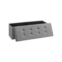 SITZBANK - Hellgrau, Holzwerkstoff (38/38/110cm) - Hansiro
